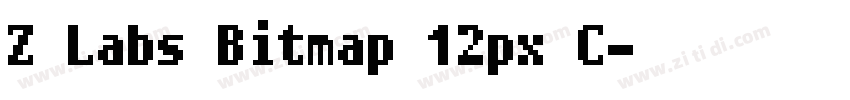 Z Labs Bitmap 12px C字体转换 Z Labs Bitmap 12px C字体转换